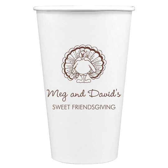 Friendsgiving Paper Coffee Cups